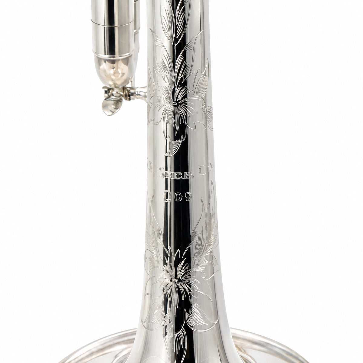 S.E. Shires Q9S Q-Series Professional Bb/A Piccolo Trumpet in Silver Plate