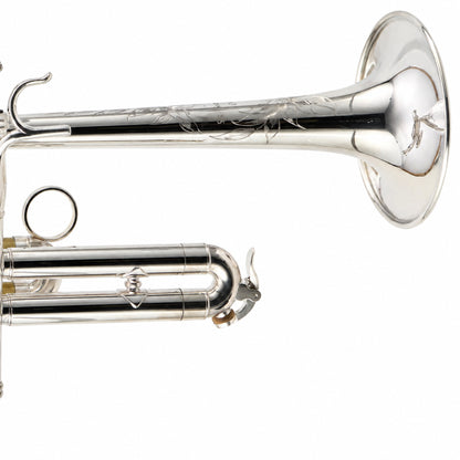 S.E. Shires Q9S Q-Series Professional Bb/A Piccolo Trumpet in Silver Plate