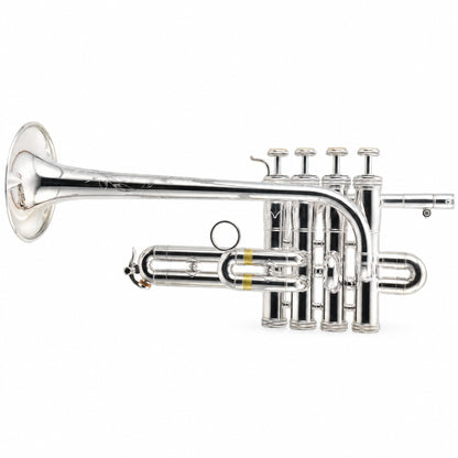 S.E. Shires Q9S Q-Series Professional Bb/A Piccolo Trumpet in Silver Plate
