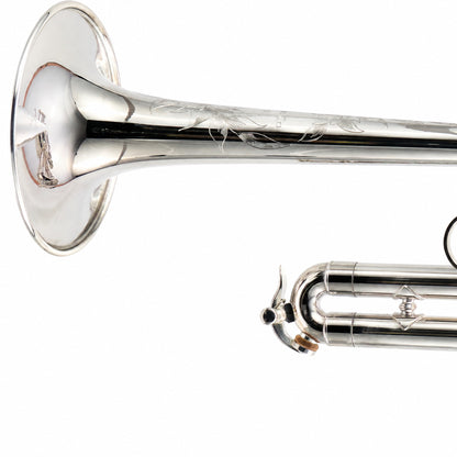 S.E. Shires Q9S Q-Series Professional Bb/A Piccolo Trumpet in Silver Plate