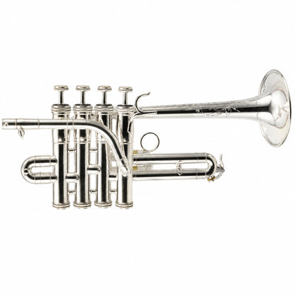 S.E. Shires Q9S Q-Series Professional Bb/A Piccolo Trumpet in Silver Plate