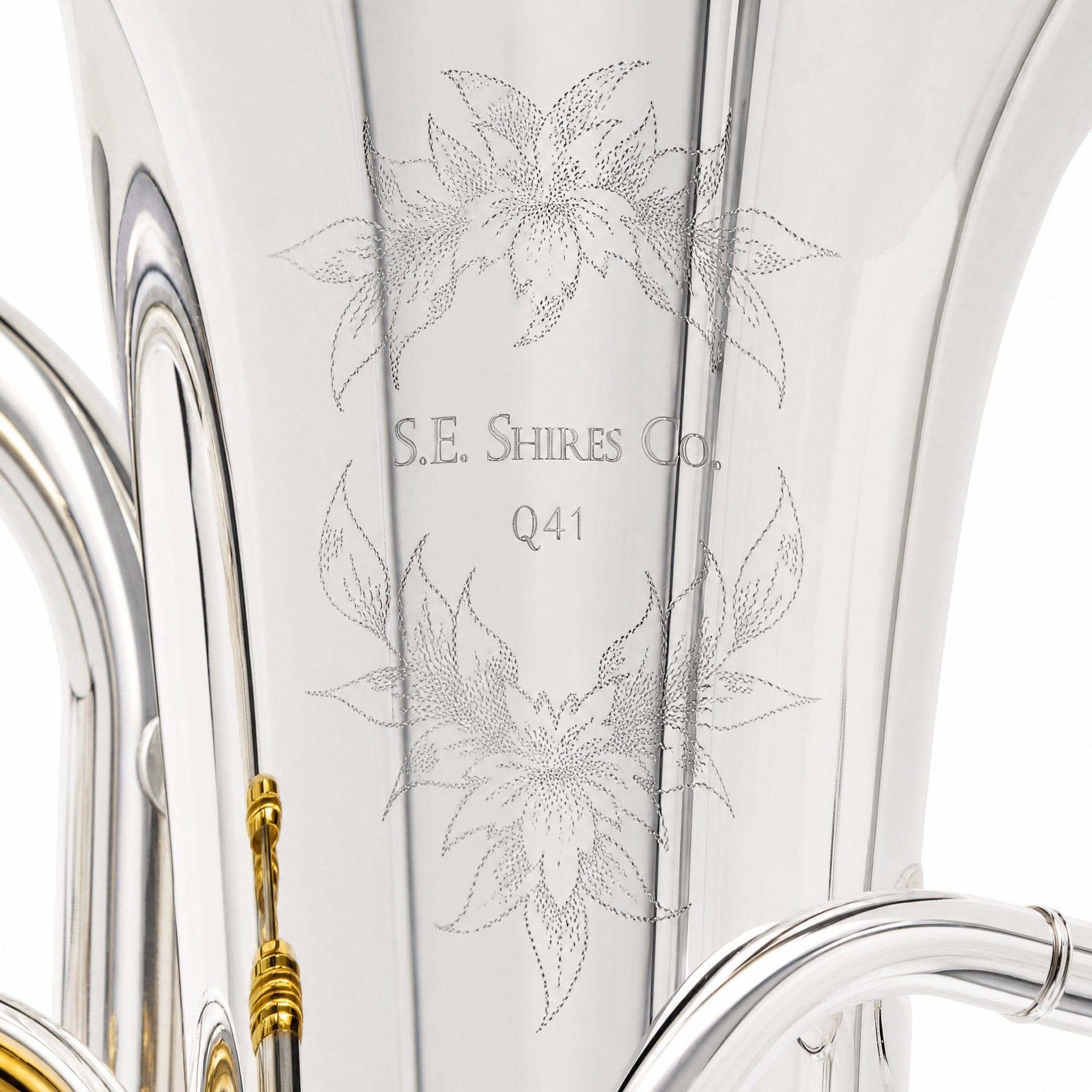 S.E. Shires SEUQ41SG Q-Series Compensating Euphonium in Silver Plate