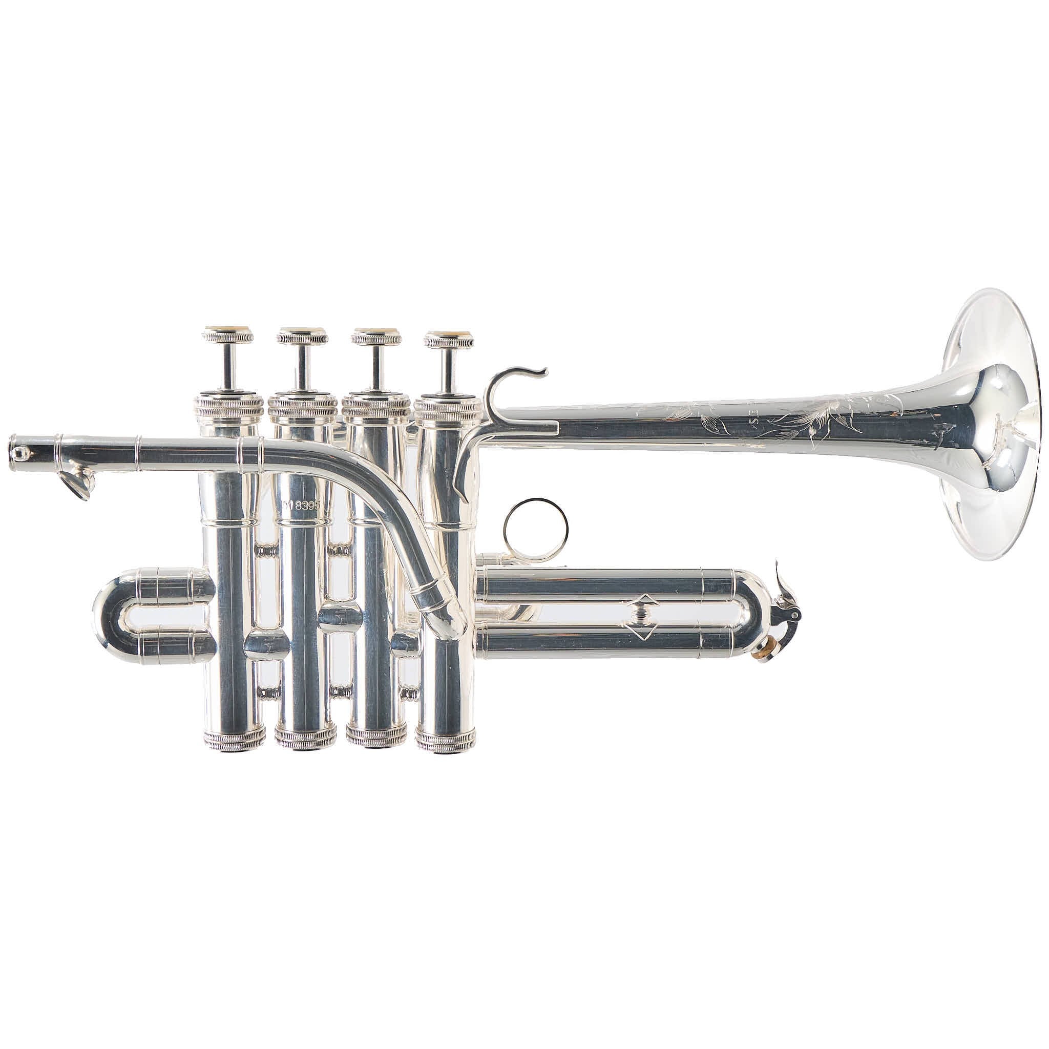 S.E. Shires TRQ9S Q-Series Professional Piccolo Trumpet in Silver Plate