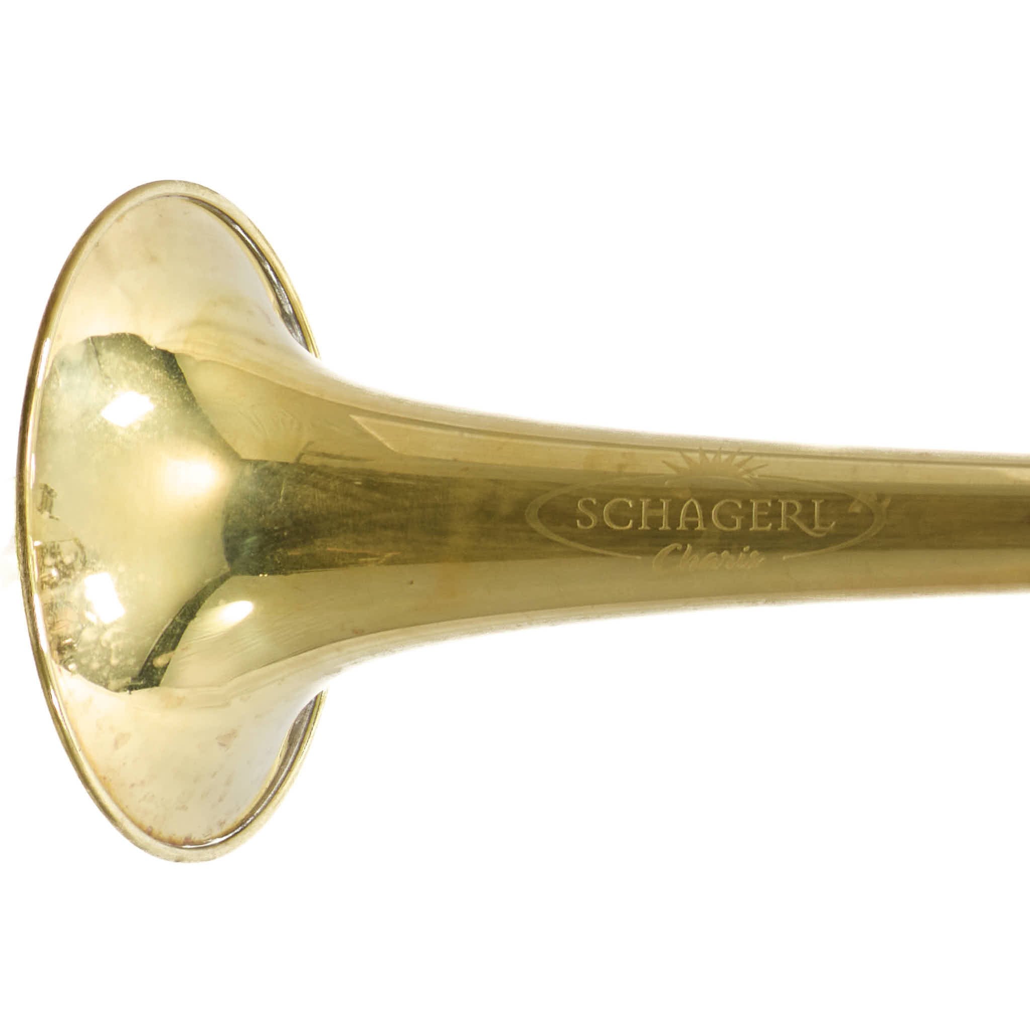 Schagerl Charis Large Bore C Trumpet in Raw Brass | Pre-Owned