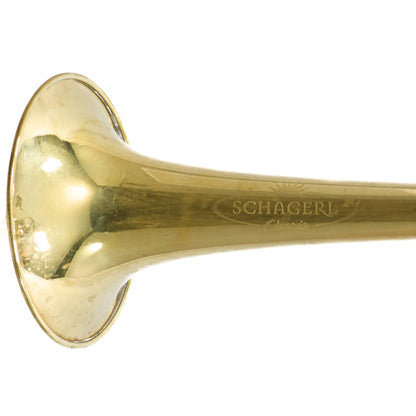 Schagerl 'Charis' Large Bore C Trumpet in Raw Brass