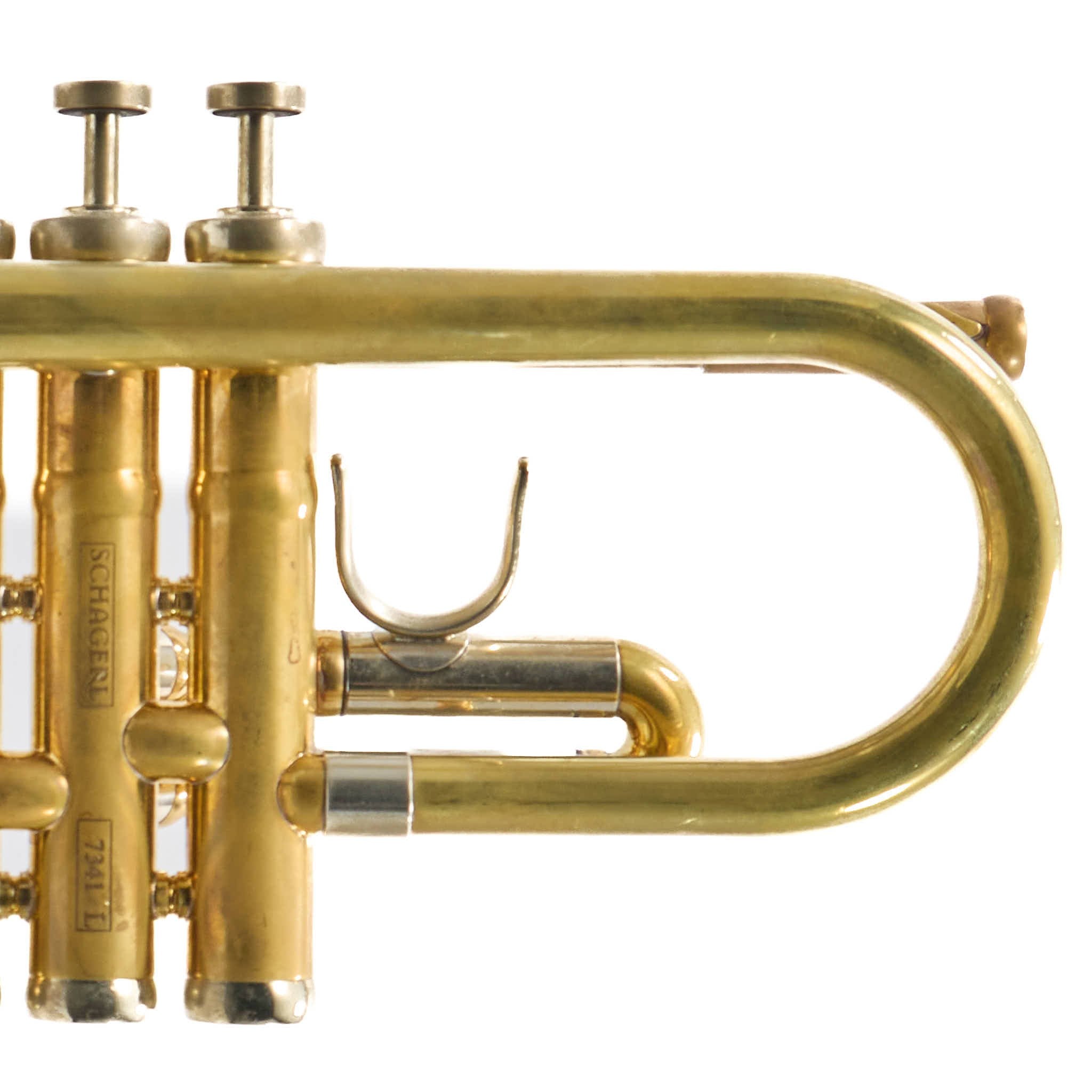 Schagerl Charis Large Bore C Trumpet in Raw Brass | Pre-Owned