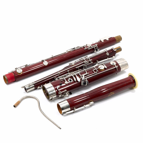 Schreiber Semi-Professional Wood Bassoon with High D Key SN 14411 EXCELLENT- for sale at BrassAndWinds.com