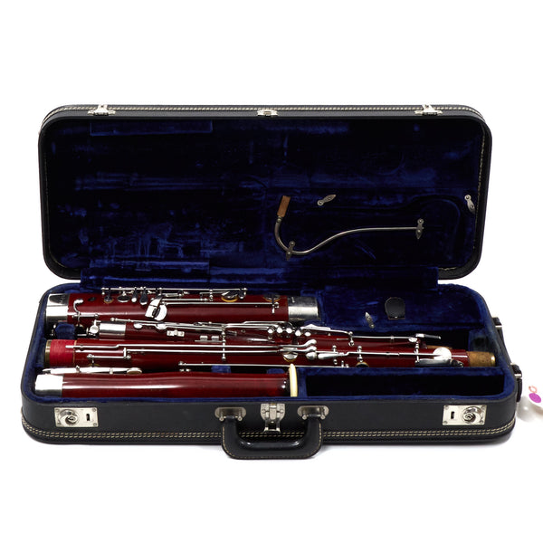Schreiber Semi-Professional Wood Bassoon with High D Key SN 14411 EXCELLENT- for sale at BrassAndWinds.com