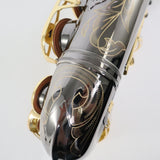 Selmer Model SAS411B Alto Saxophone in Black Nickel SN 23022981 OPEN BOX- for sale at BrassAndWinds.com