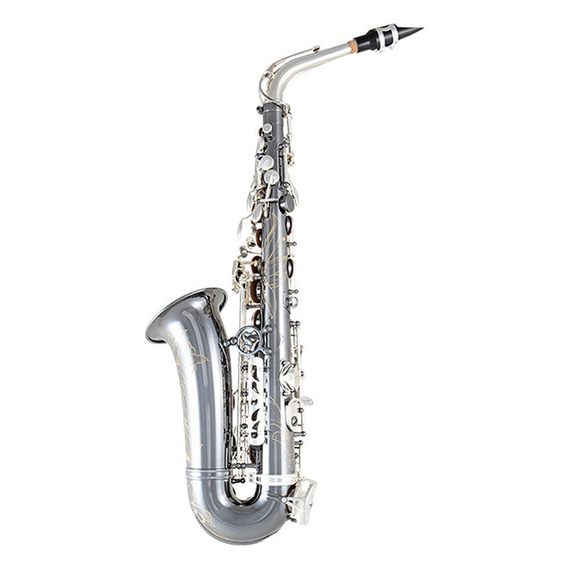 Selmer Model SAS711B Professional Alto Saxophone in Black Nickel Plate BRAND NEW- for sale at BrassAndWinds.com