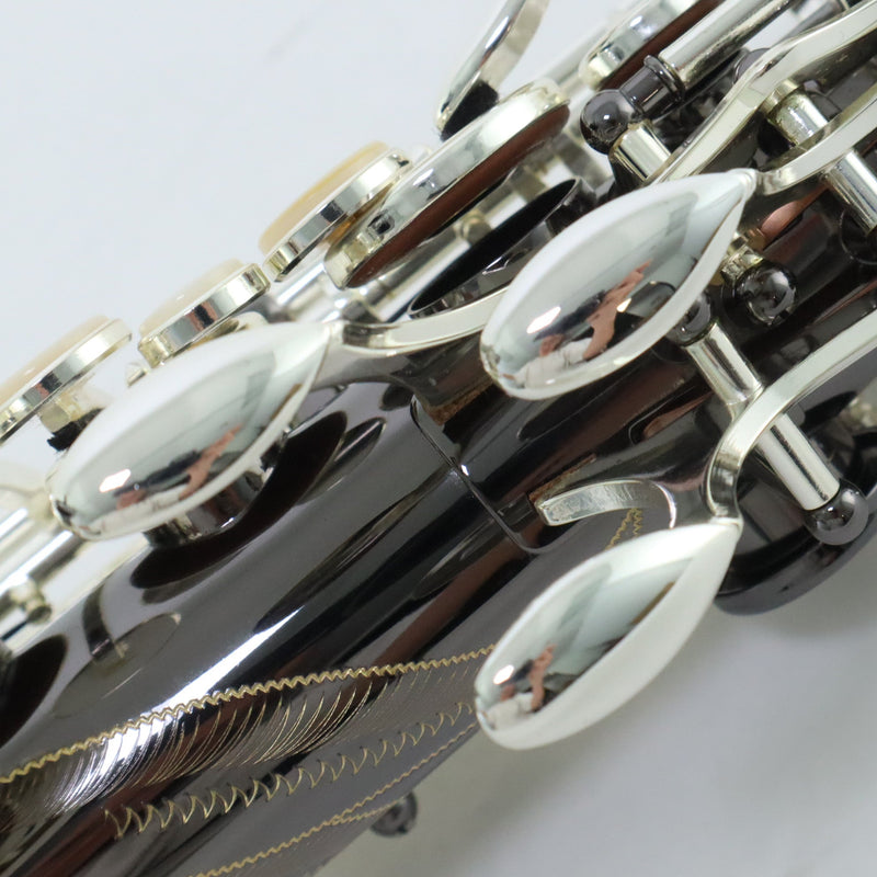 Selmer Model SAS711B Professional Alto Saxophone in Black Nickel Plate MINT CONDITION- for sale at BrassAndWinds.com