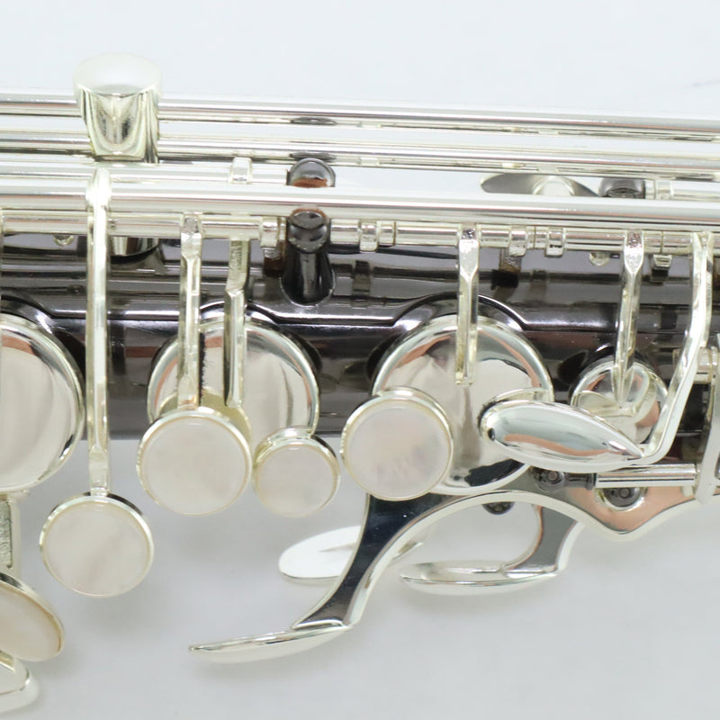 Selmer Model SAS711B Professional Alto Saxophone in Black Nickel Plate MINT CONDITION- for sale at BrassAndWinds.com