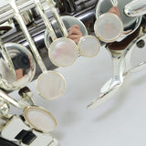 Selmer Model SAS711B Professional Alto Saxophone in Black Nickel Plate MINT CONDITION- for sale at BrassAndWinds.com