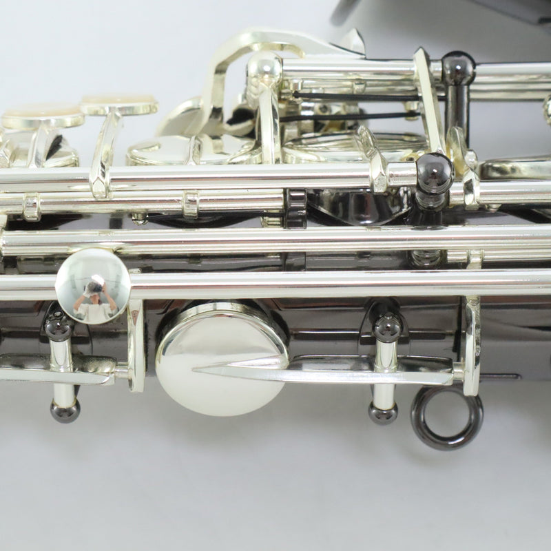 Selmer Model SAS711B Professional Alto Saxophone in Black Nickel Plate MINT CONDITION- for sale at BrassAndWinds.com