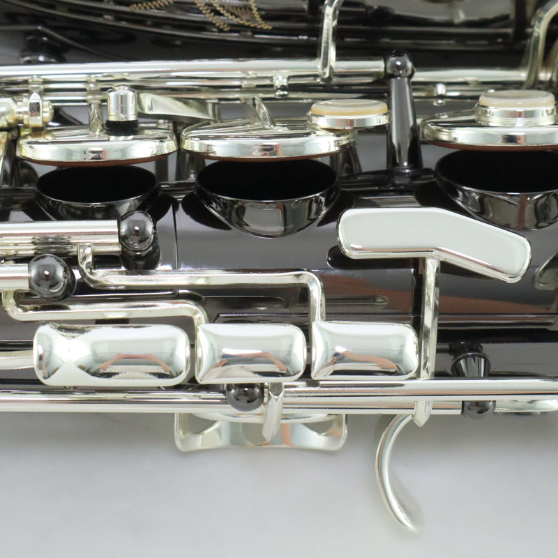 Selmer Model SAS711B Professional Alto Saxophone in Black Nickel Plate MINT CONDITION- for sale at BrassAndWinds.com