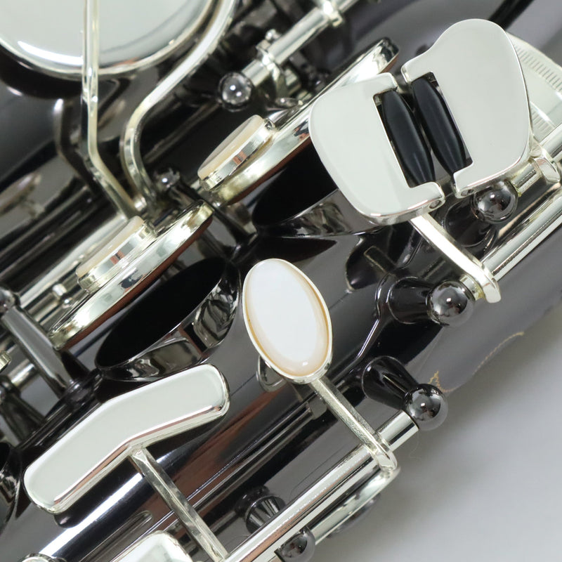Selmer Model SAS711B Professional Alto Saxophone in Black Nickel Plate MINT CONDITION- for sale at BrassAndWinds.com