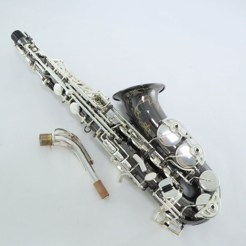 Selmer Model SAS711B Professional Alto Saxophone in Black Nickel Plate MINT CONDITION- for sale at BrassAndWinds.com