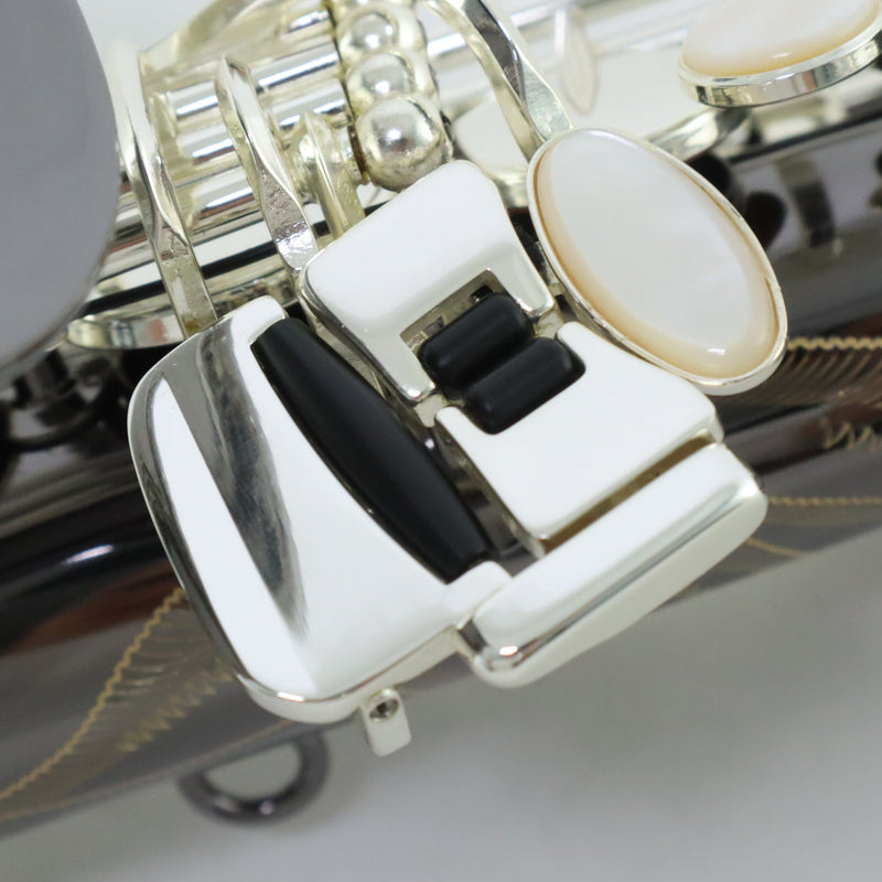 Selmer Model SAS711B Professional Alto Saxophone in Black Nickel Plate MINT CONDITION- for sale at BrassAndWinds.com