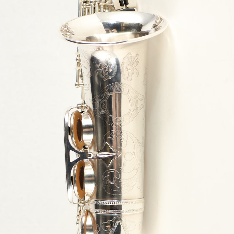 Selmer Paris Balanced Action Alto Saxophone in Original Silver SN 32324 GORGEOUS- for sale at BrassAndWinds.com