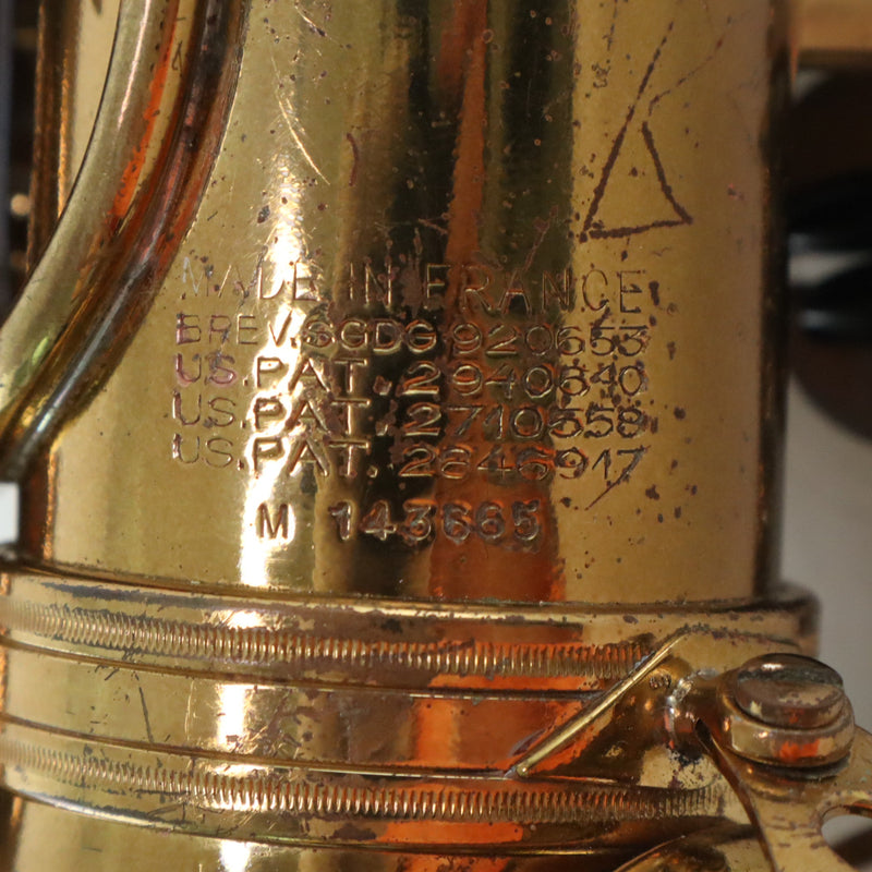 Selmer Paris Mark VI Alto Saxophone SN 143665 SANBORN SERIES ORIGINAL LACQUER- for sale at BrassAndWinds.com