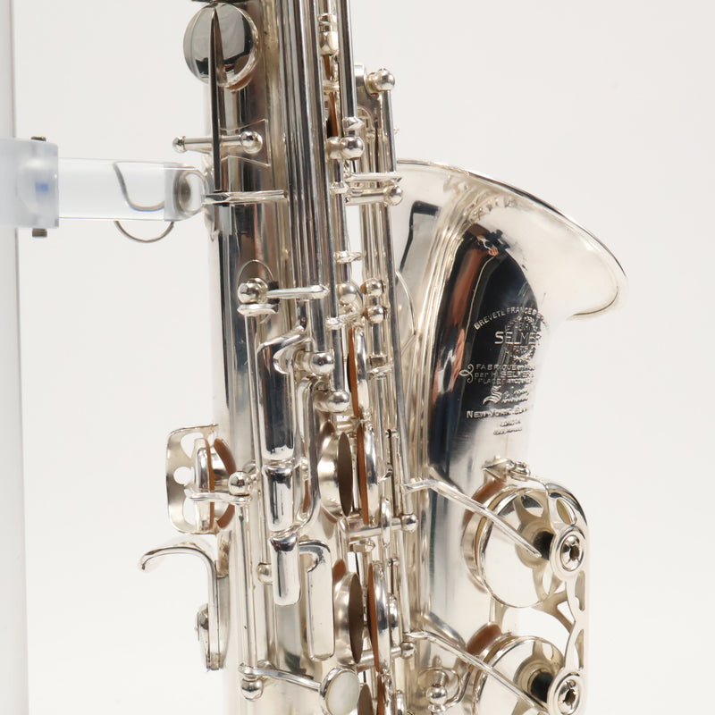 Selmer Paris Mark VI Alto Saxophone in Original Silver SN 56998 FRESH OVERHAUL- for sale at BrassAndWinds.com