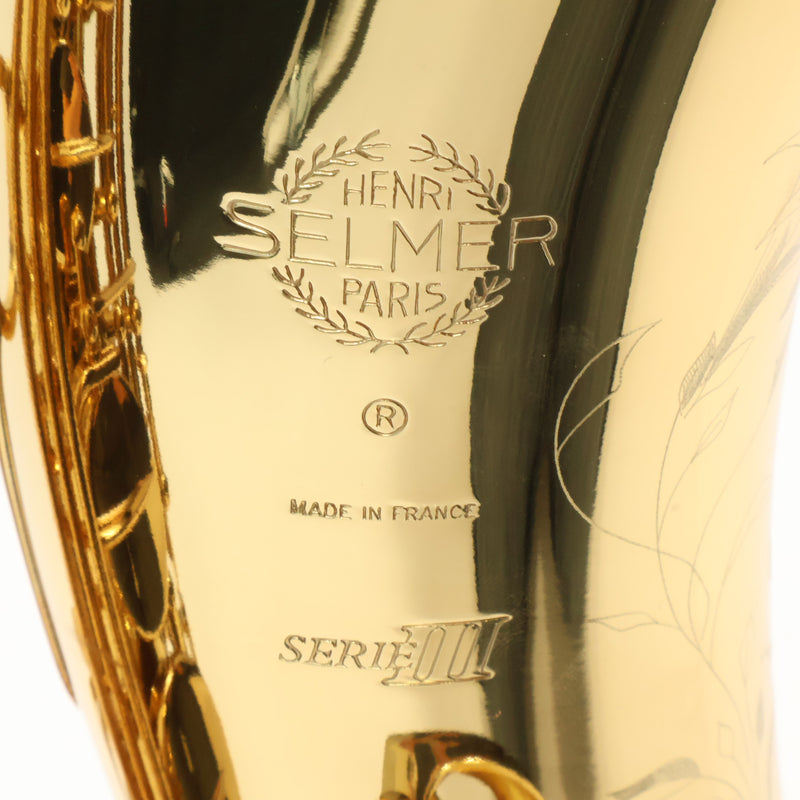 Selmer Paris Model 64J 'Series III Jubilee' Bb Tenor Saxophone SN 849496 SUPERB- for sale at BrassAndWinds.com