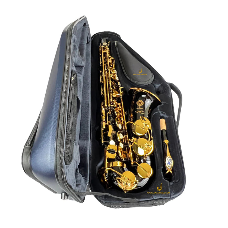 Selmer Paris Model 92BL 'Supreme' Alto Saxophone in Black Lacquer BRAND NEW- for sale at BrassAndWinds.com