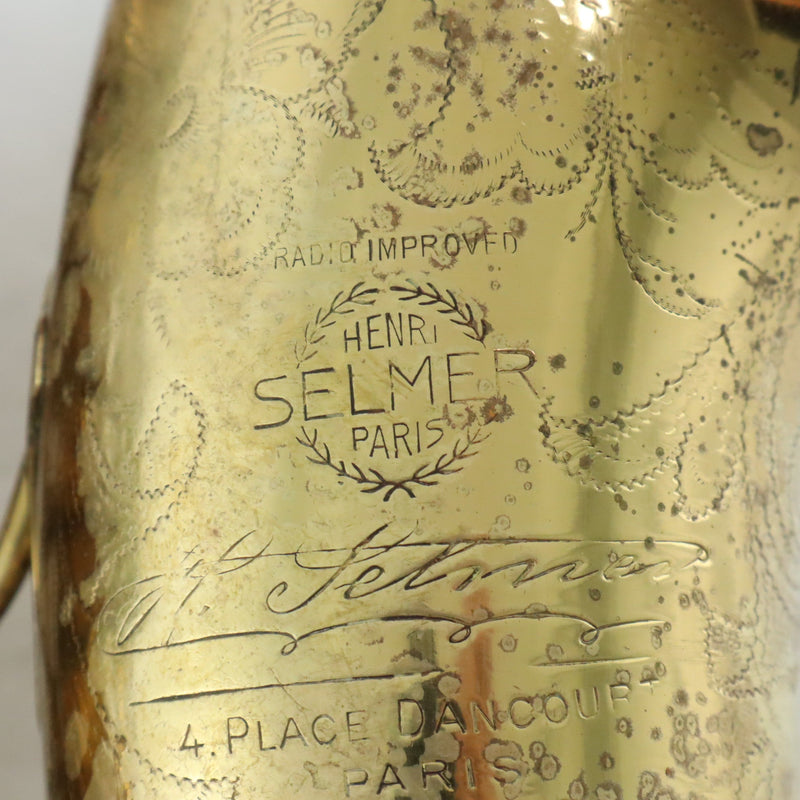 Selmer Paris Radio Improved Alto Saxophone 'Jimmy Dorsey' SN 24146 NICE- for sale at BrassAndWinds.com