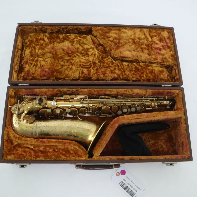 Selmer Paris Radio Improved Alto Saxophone 'Jimmy Dorsey' SN 24146 NICE- for sale at BrassAndWinds.com