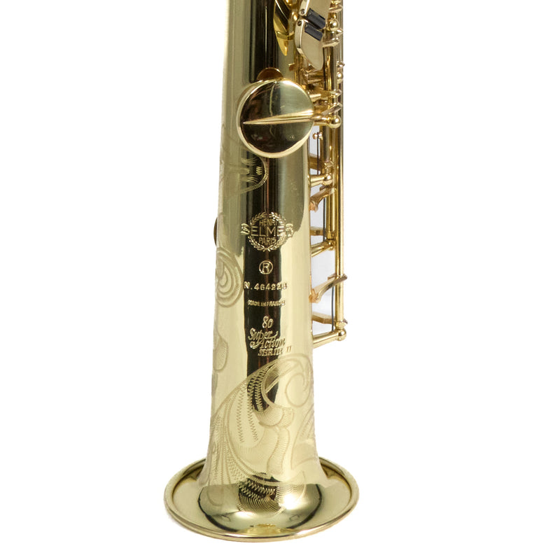 Selmer Paris Super Action 80 Series II Soprano Saxophone SN 464228 NICE- for sale at BrassAndWinds.com
