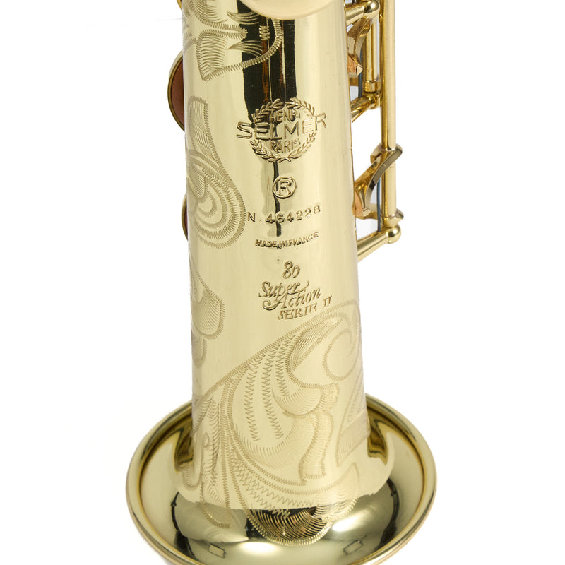 Selmer Paris Super Action 80 Series II Soprano Saxophone SN 464228 NICE- for sale at BrassAndWinds.com