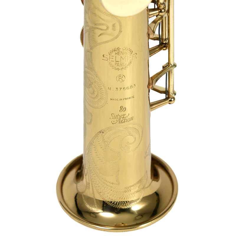Selmer Paris Super Action 80 Soprano Saxophone SN 375683 NICE- for sale at BrassAndWinds.com