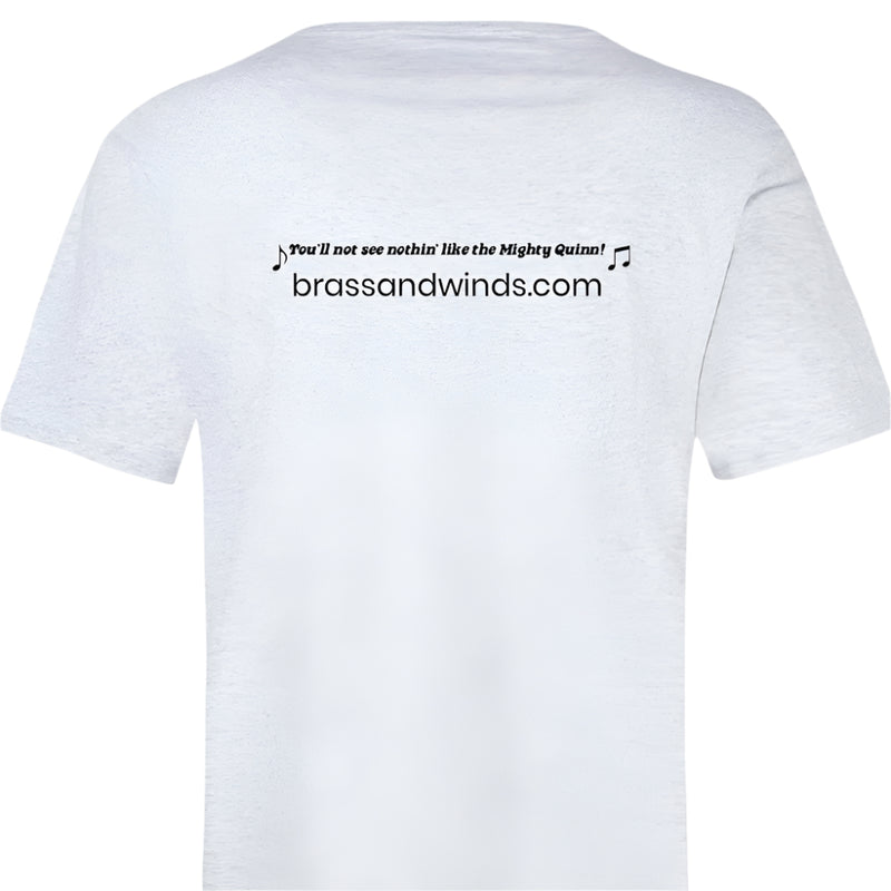 The Mighty Quinn Brass and Winds T-Shirt- for sale at BrassAndWinds.com