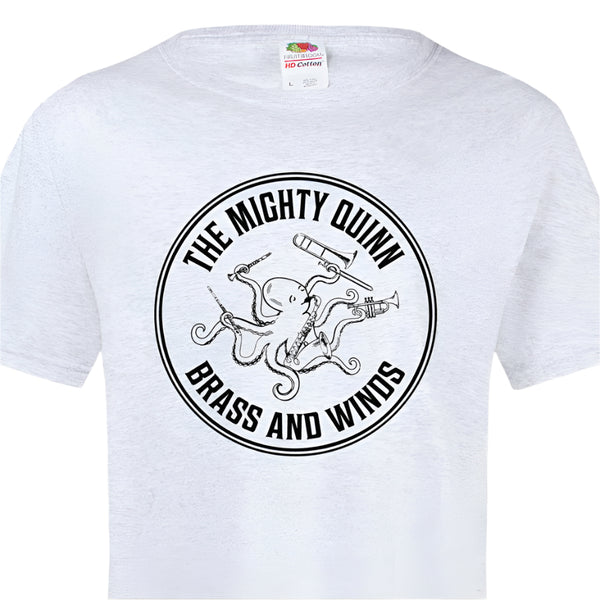The Mighty Quinn Brass and Winds T-Shirt- for sale at BrassAndWinds.com