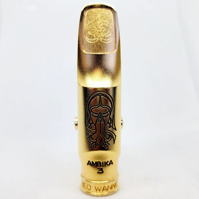 Theo Wanne AMBIKA3 Gold 7* Tenor Saxophone Mouthpiece OPEN BOX- for sale at BrassAndWinds.com