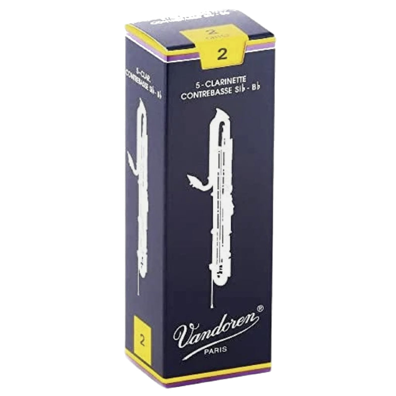 Vandoren CR152 Traditional Contrabass Clarinet Reed, Strength 2 Box of 5- for sale at BrassAndWinds.com