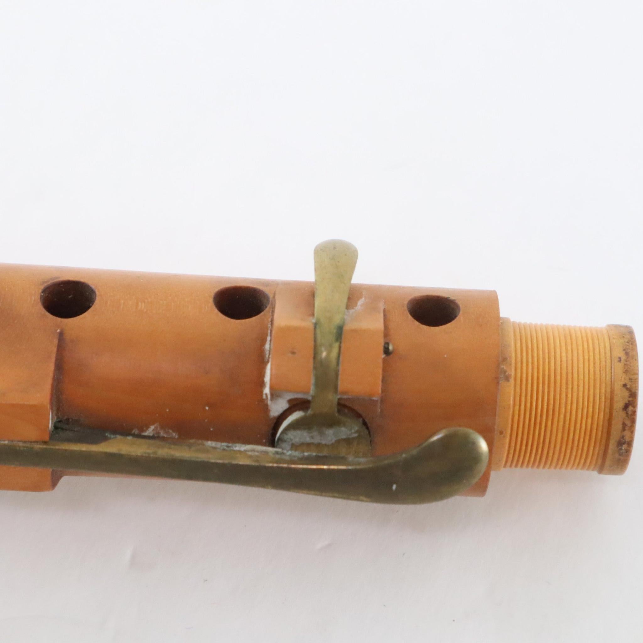W. Hall New York Boxwood Clarinet in F | Vintage Circa 1860 – The