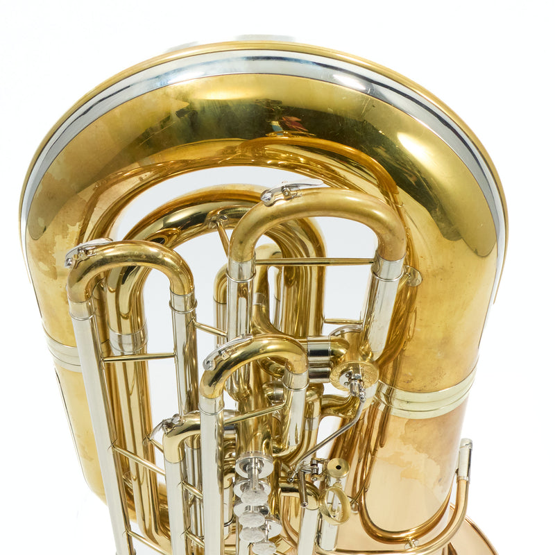 Wessex 'Wyvern' 5/4 CC Tuba in Gold Brass SN 051612 EXCELLENT- for sale at BrassAndWinds.com
