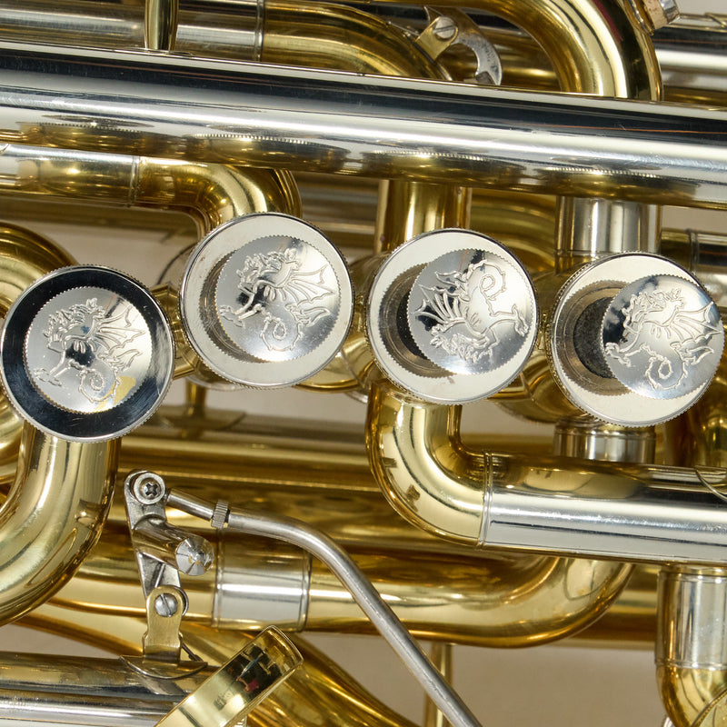 Wessex 'Wyvern' 5/4 CC Tuba in Gold Brass SN 051612 EXCELLENT- for sale at BrassAndWinds.com