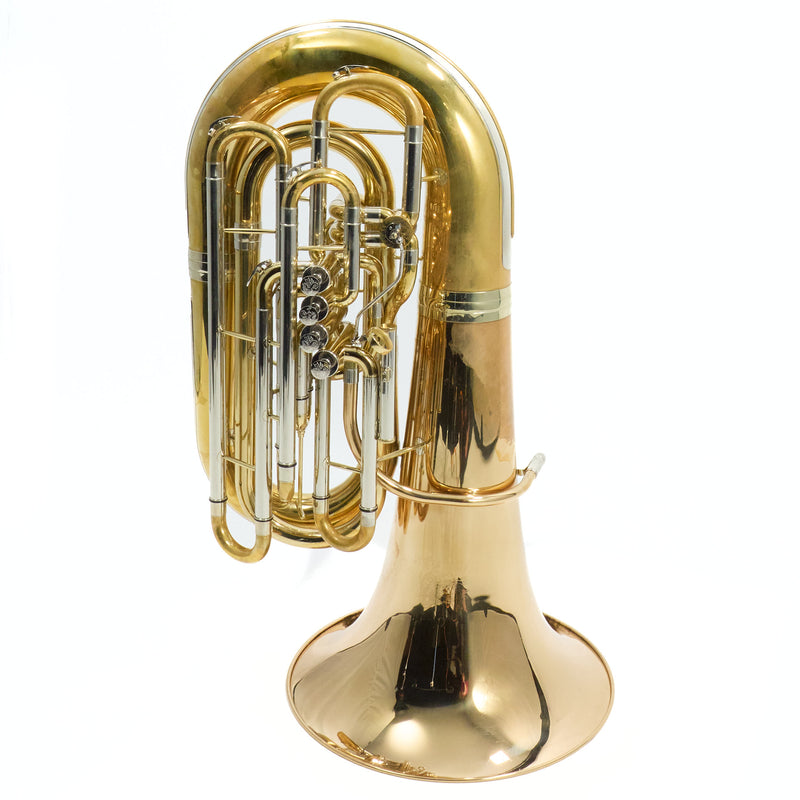 Wessex 'Wyvern' 5/4 CC Tuba in Gold Brass SN 051612 EXCELLENT- for sale at BrassAndWinds.com