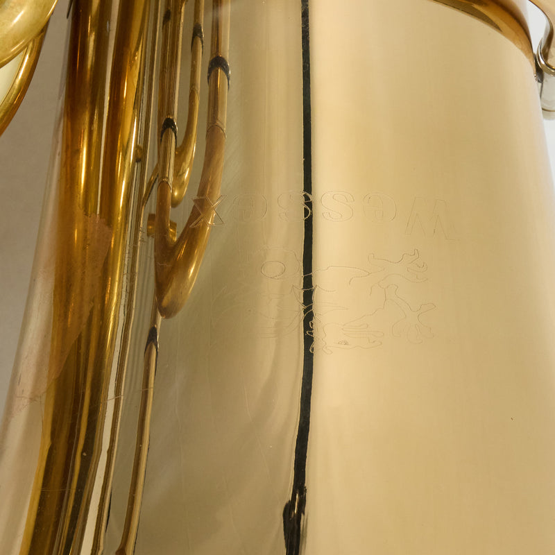 Wessex 'Wyvern' 5/4 CC Tuba in Gold Brass SN 051612 EXCELLENT- for sale at BrassAndWinds.com