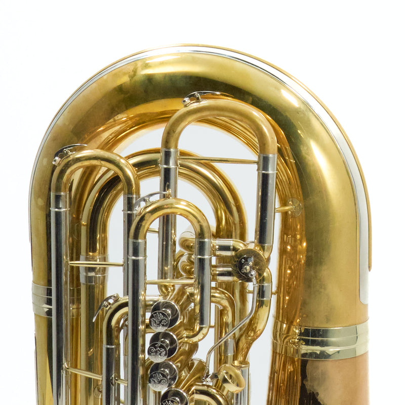 Wessex 'Wyvern' 5/4 CC Tuba in Gold Brass SN 051612 EXCELLENT- for sale at BrassAndWinds.com