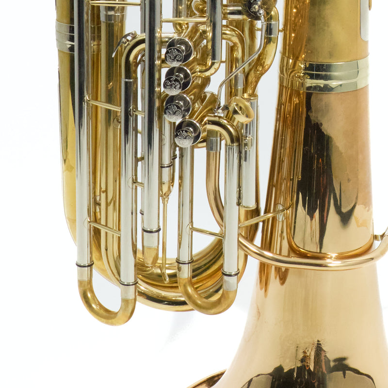 Wessex 'Wyvern' 5/4 CC Tuba in Gold Brass SN 051612 EXCELLENT- for sale at BrassAndWinds.com