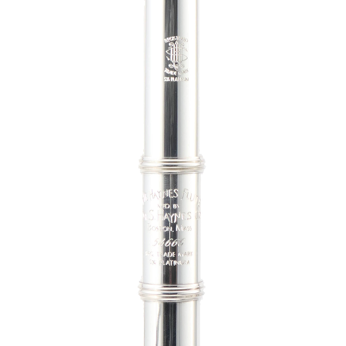 Willam. S. Haynes 5PT 16 ST OCEB Professional C Flute in 5% Platinum