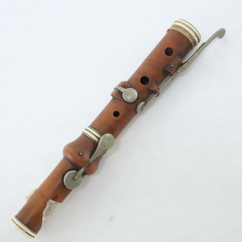 William Hall & Sons New York Boxwood 6 Key Flute HISTORIC- for sale at BrassAndWinds.com