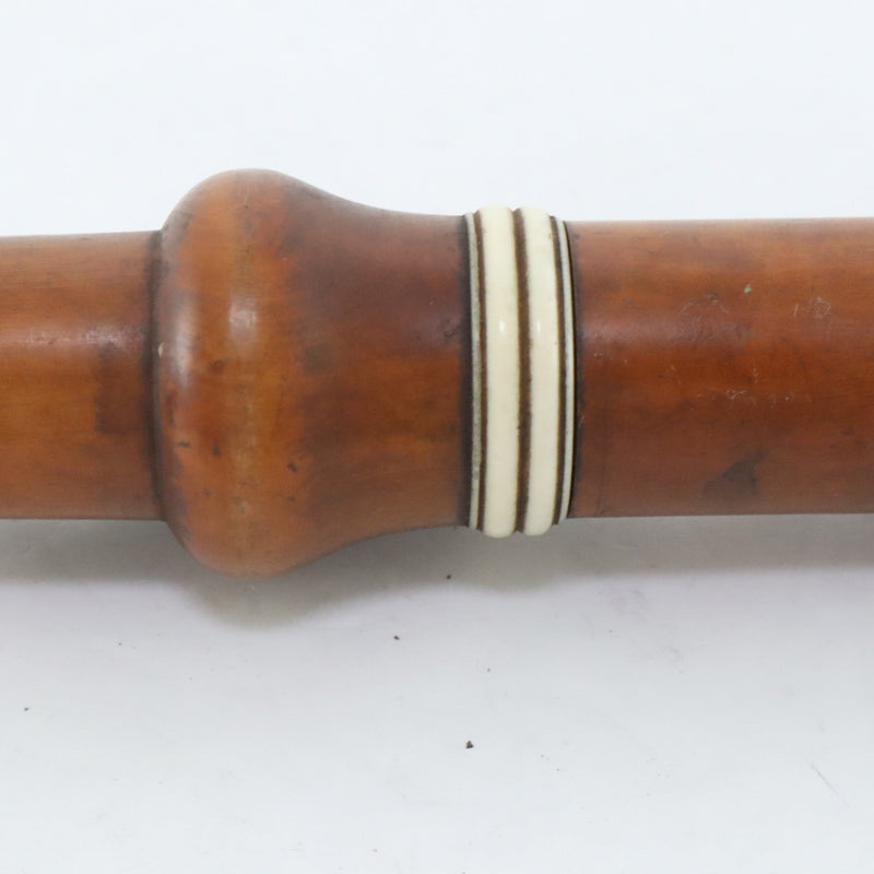 William Hall & Sons New York Boxwood 6 Key Flute HISTORIC- for sale at BrassAndWinds.com