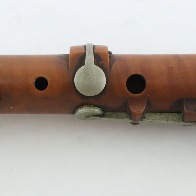 William Hall & Sons New York Boxwood 6 Key Flute HISTORIC- for sale at BrassAndWinds.com