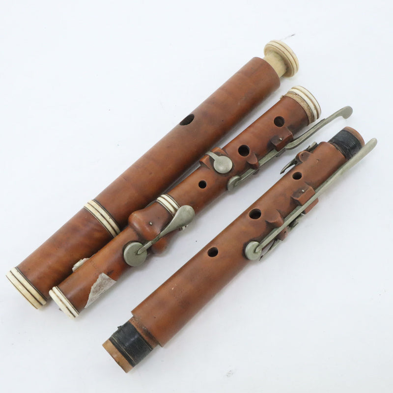 William Hall & Sons New York Boxwood 6 Key Flute HISTORIC- for sale at BrassAndWinds.com