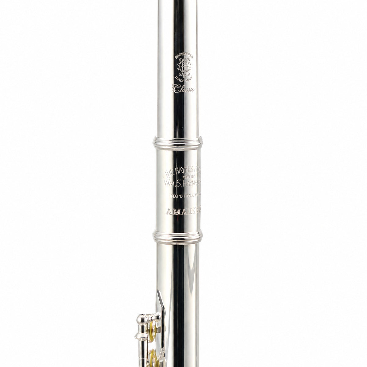 William S. Haynes AF680SE-BO C# 'Amadeus' Flute in Silver Plate