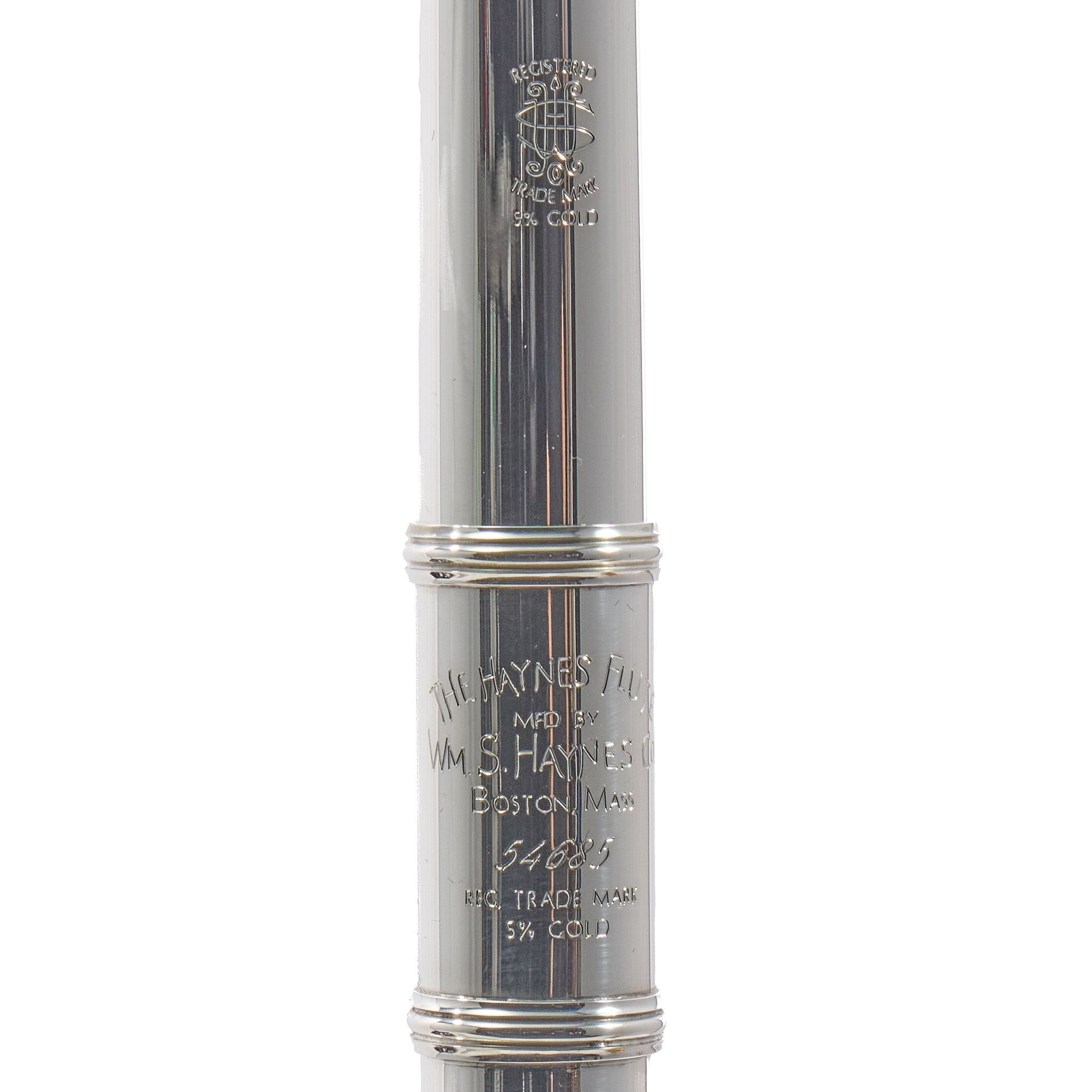 William S. Haynes Handmade 5% Gold Custom Flute with B Foot, Offset G, C# Trill Key
